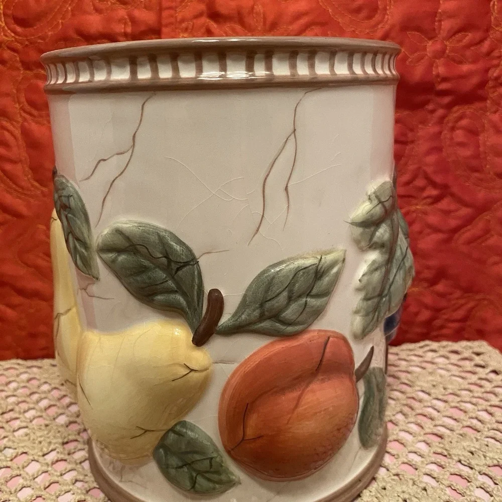 American Antelier CRYSTAL CLEAR  POMPEII FRUIT‎ CANISTER 10